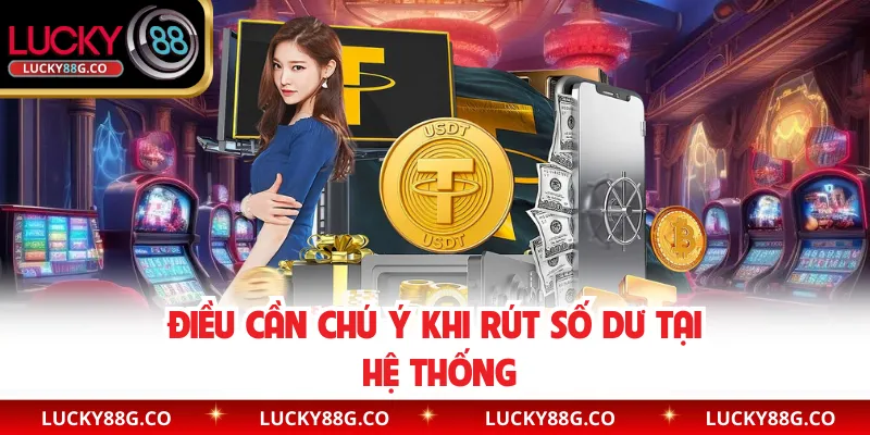 Điều cần chú ý khi rút số dư tại hệ thống