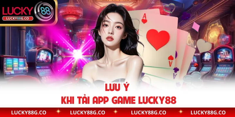 Lưu ý khi tải app game Lucky88